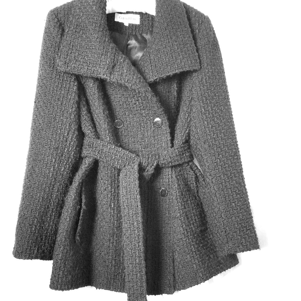 Calvin Klein Wool Blend Jacket Black  Fully Lined